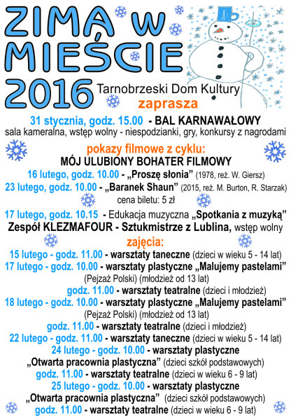 zima w mieście 2016-plakat