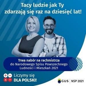 Nabór kandydatów na Rachmistrza Spisowego w Ramach Narodowego Spisu Powszechnego 2021